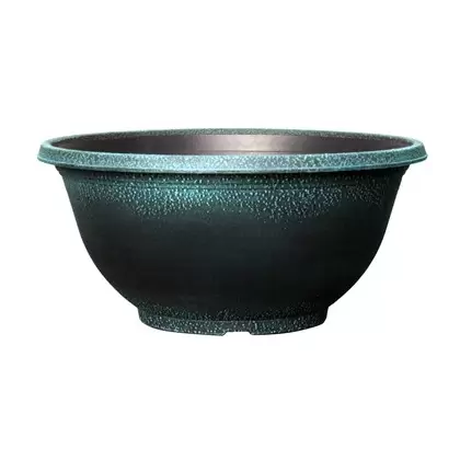 Grower Select 17.00 Sugar Sand Bowl Brushed Teal 3.3gal 50/CS - 16.9in OD X 6.3in H X 8.5in BD