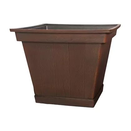 Grower Select 17.00 Harvest Garden Square Planter Mahogany 12/CS