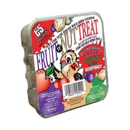 C&S 11.75oz Fruit & Nut Treat Suet Cake