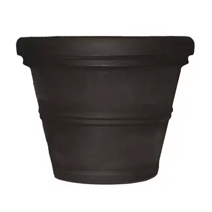 Tusco 30" Rolled Rim Planter Black