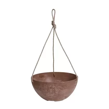 Artstone Napa 12" Hanging Bowl Rust