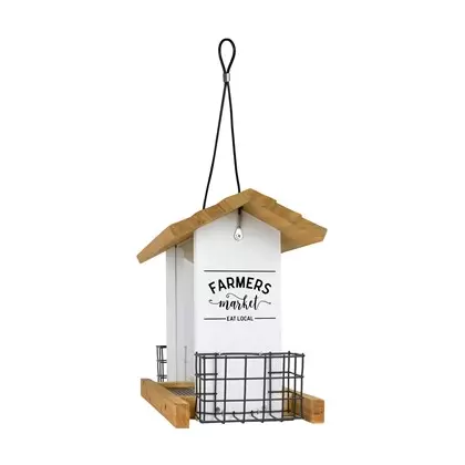 Natures Way 3qt Hopper Feeder w/ Suet Cages Farmhouse