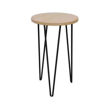 Panacea 16" Steel & Bamboo Mid Century Plant Stand