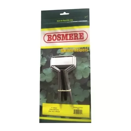Bosmere 5" Metal Plant Markers 10pk & Pencil