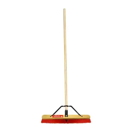 Corona 24" Push Broom with 3" Bristles 60" Bamboo Handle