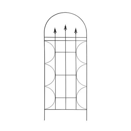 Deer Park 72" x 30" Finial Trellis Black
