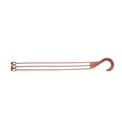 DLN E10L LONG 3 STRAND PLASTIC HANGER CLAY 50/BG 9BG/CS