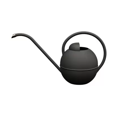 Panacea Farmhouse Round Water Can Matte Black