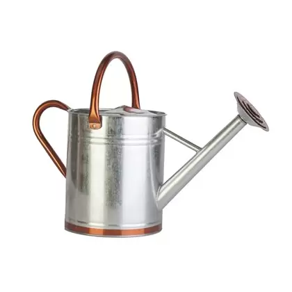 Panacea 2gal Galv Water Can Metalic Trim