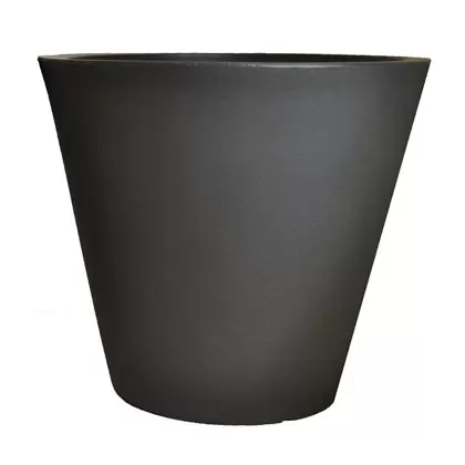 Tusco 16" Cosmo Round Planter Black
