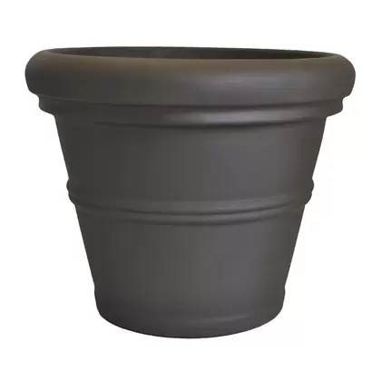 Tusco 20" Rolled Rim Planter Espresso