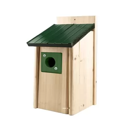 Woodlink Bluebird House With Green Metal Roof