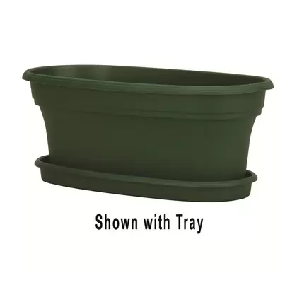 HC 20" Panterra Oval Planter Green Akro Mils