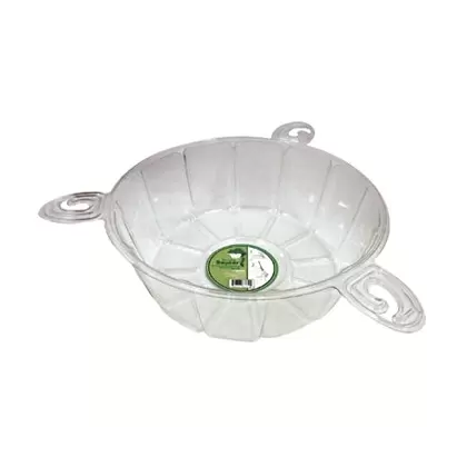 Plastec 10" Clear Hanging Saucer