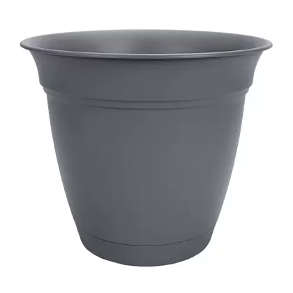 HC 6" Eclipse Round Planter Warm Gray