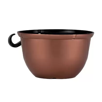 HC 12" Metallic Hanging Basket Copper