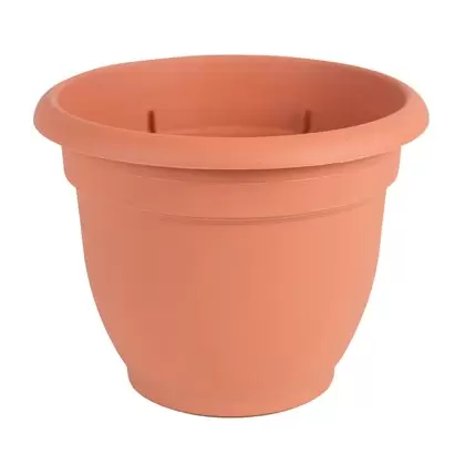 Bloem 10" Ariana with Grid Planter Terra Cotta