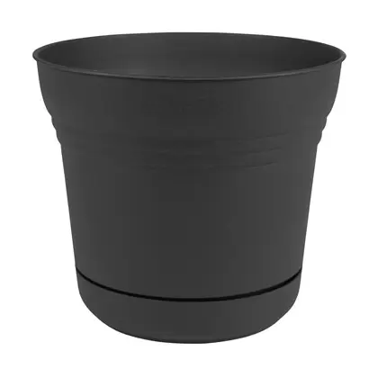 Bloem 14" Saturn Planter Charcoal
