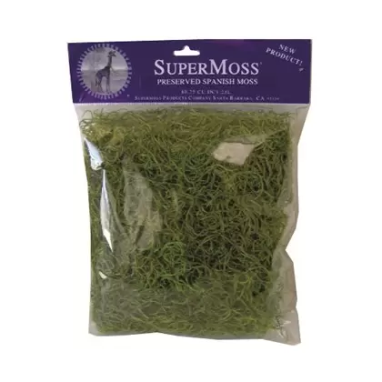 SuperMoss 120cu Bag PR Spanish Moss Grass Green