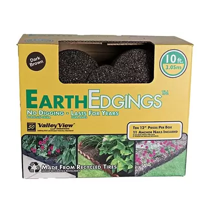 Valley View Earth Edge Rubber Edging Dark Brown
