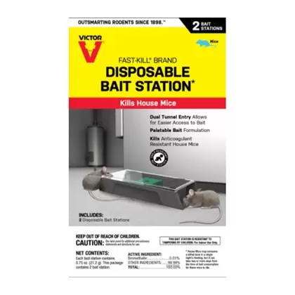 Victor 2pk Disposable Mouse Bait Station