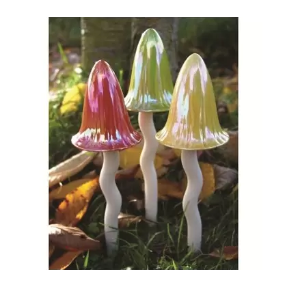 Potting Shed 3pc Toadstool Golden Boxed