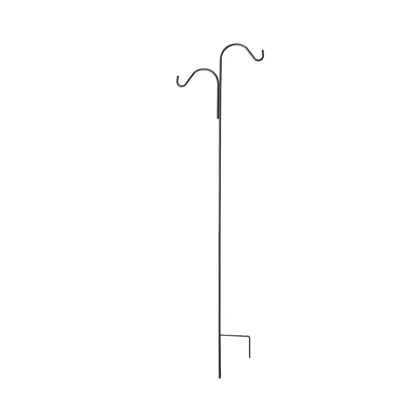 Panacea 5/8" Shepherds Hook 90" Double Offset Black