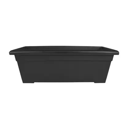 HC 28" Romana Deck Planter Black