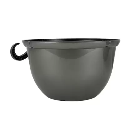 HC 12" Metallic Hanging Basket Pewter