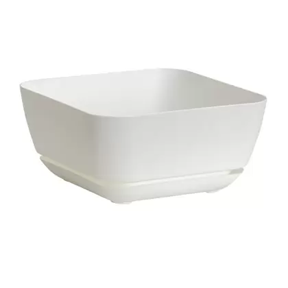 Majestic Gdn Planter White 12"x12" Square Matte