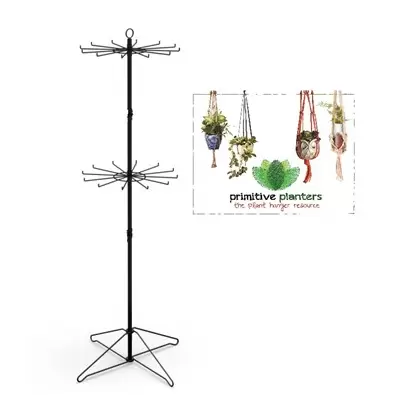 Primitive 2 Tier Spinner Rack w/ Sign Empty