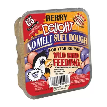 C&S 11.75oz Berry Delight No Melt Suet Dough