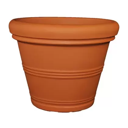Tusco 36" Rolled Rim Planter Terra Cotta