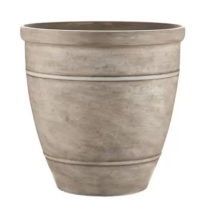 Southern Patio 18" Rubber Wright Planter Whitestone