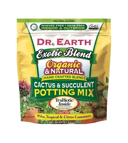 Dr Earth 4qt Exotic Blend Cactus & Succulent Potting Soil