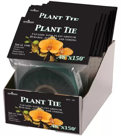 Hydrofarm Plant Tie, 150' x 1/2&quot;, 8 mil