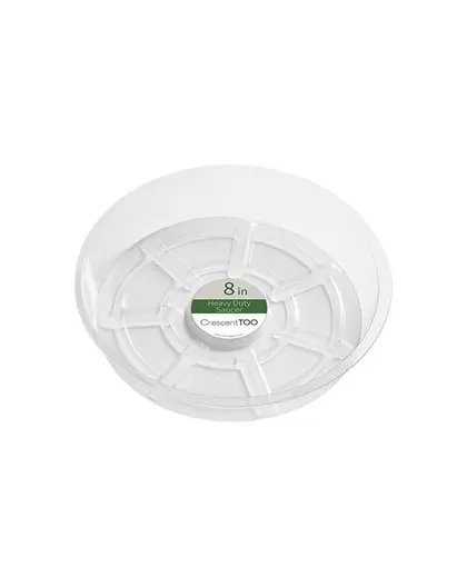 Crescent 8" Heavy Duty Clear Saucer