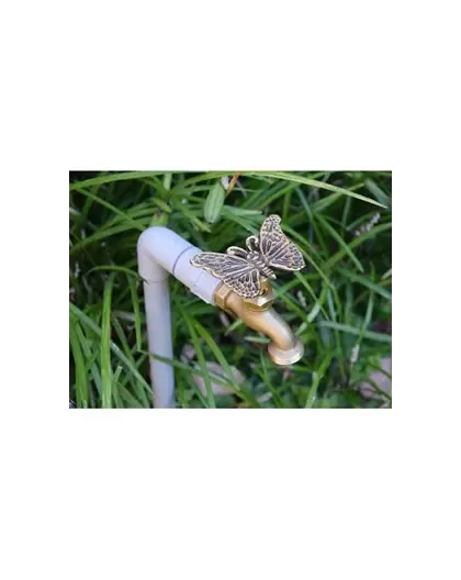 Festive Butterfly Brass Faucet Handle