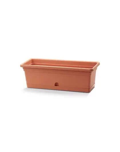 Crescent 16"x8" Emma Rectangle Planter Terra Cotta