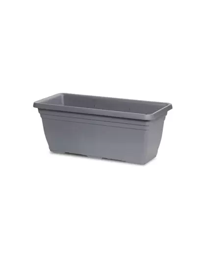 Crescent 31.5"x14"x13" Rectangle Dylan Planter Charcoal