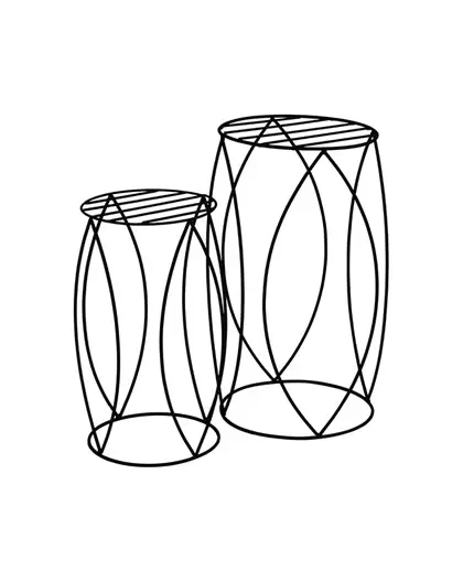 AGW UrbanGarden Round Table Matte Black