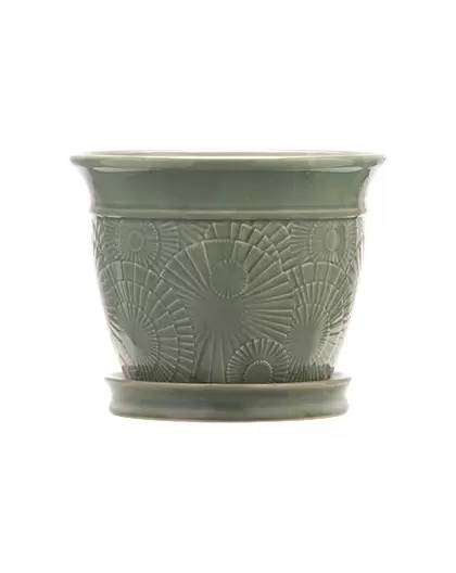 Southern Patio 8" Annandale Planter Celadon Finish