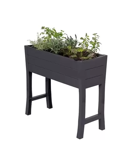 NuVue 35.5"x15"x32" Gray Elevated Garden Box
