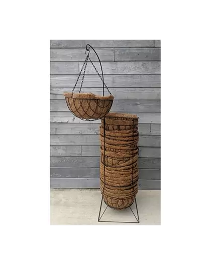 Oregon Wire Pop Rack For 14" Diamond Hanging Baskets Display Rack, Black, Includes 25 Baskets