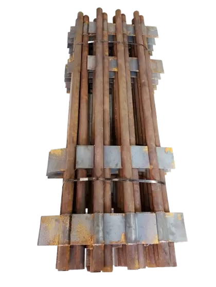 Round Steel End Post - 2-7/8'' By 8' With 1 Spade@ 30''