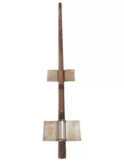 Round Steel End Post - 2-7/8'' By 10' 2 Spade @ 42'' And 6''