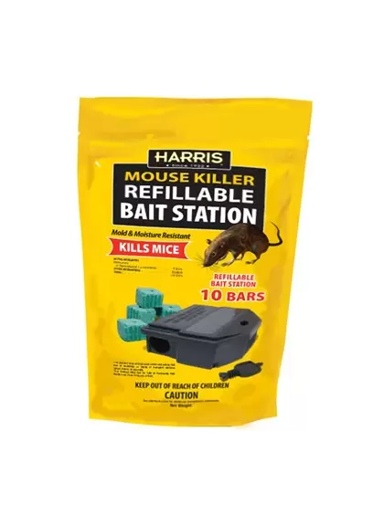 Harris 10pk Mouse Bars w/ Refill Station