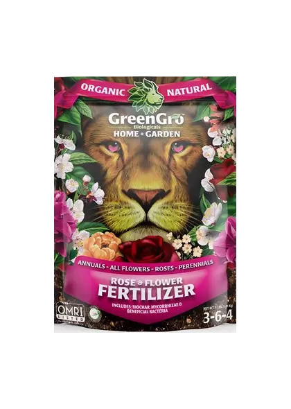 GreenGro Biologicals 4lb Home & Garden Rose & Flower Fertilizer