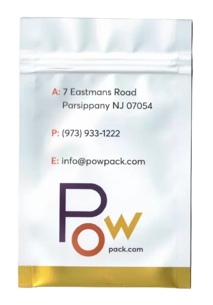 Soft-Touch Metalized Layflat Pouch with Standard Zipper