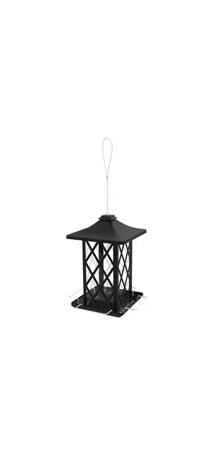 Natures Way Metal Gazebo Bird Feeder Contemporary Lantern 1.56qt